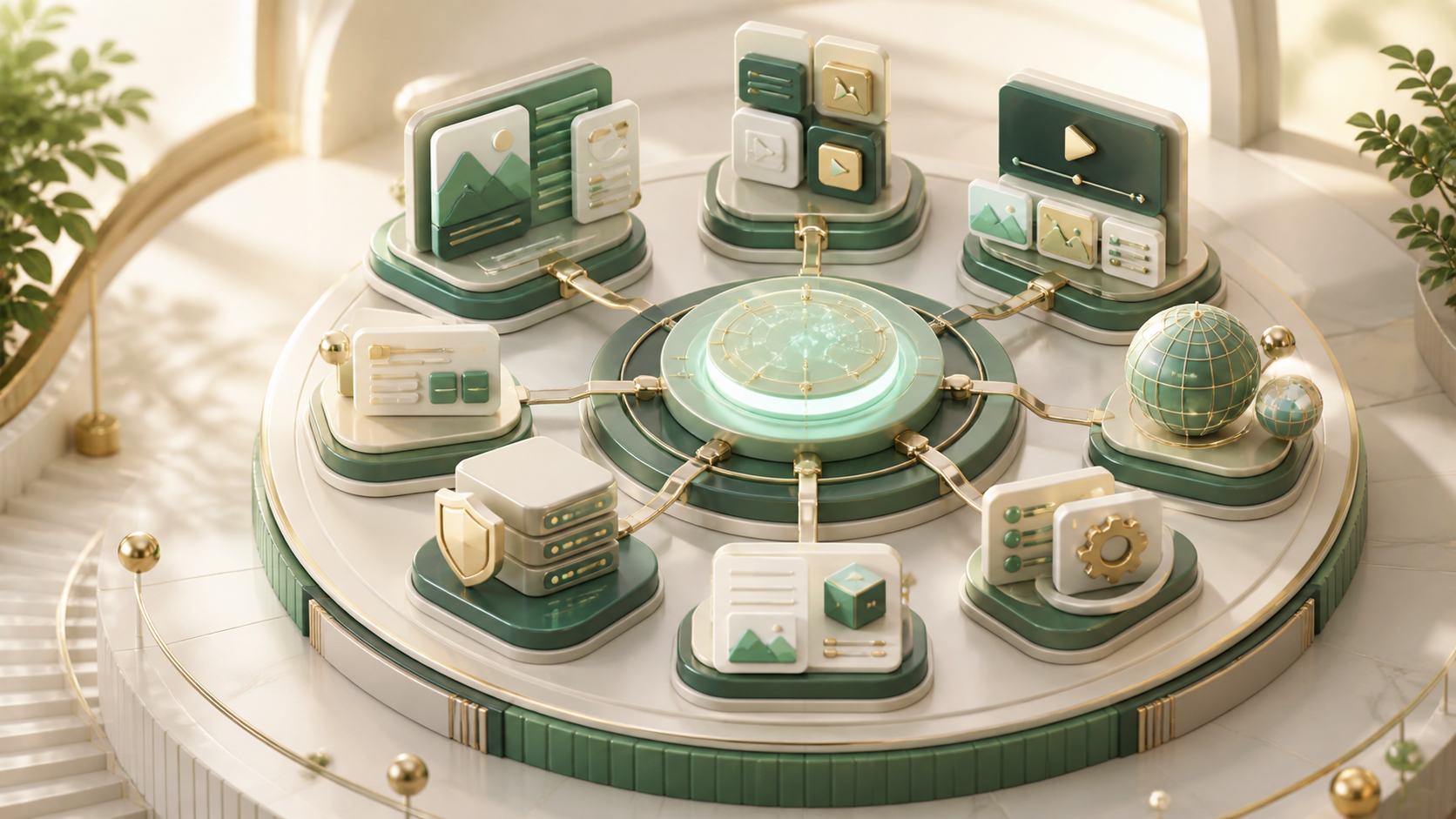 Shared WebBlocks foundations connecting reusable product modules